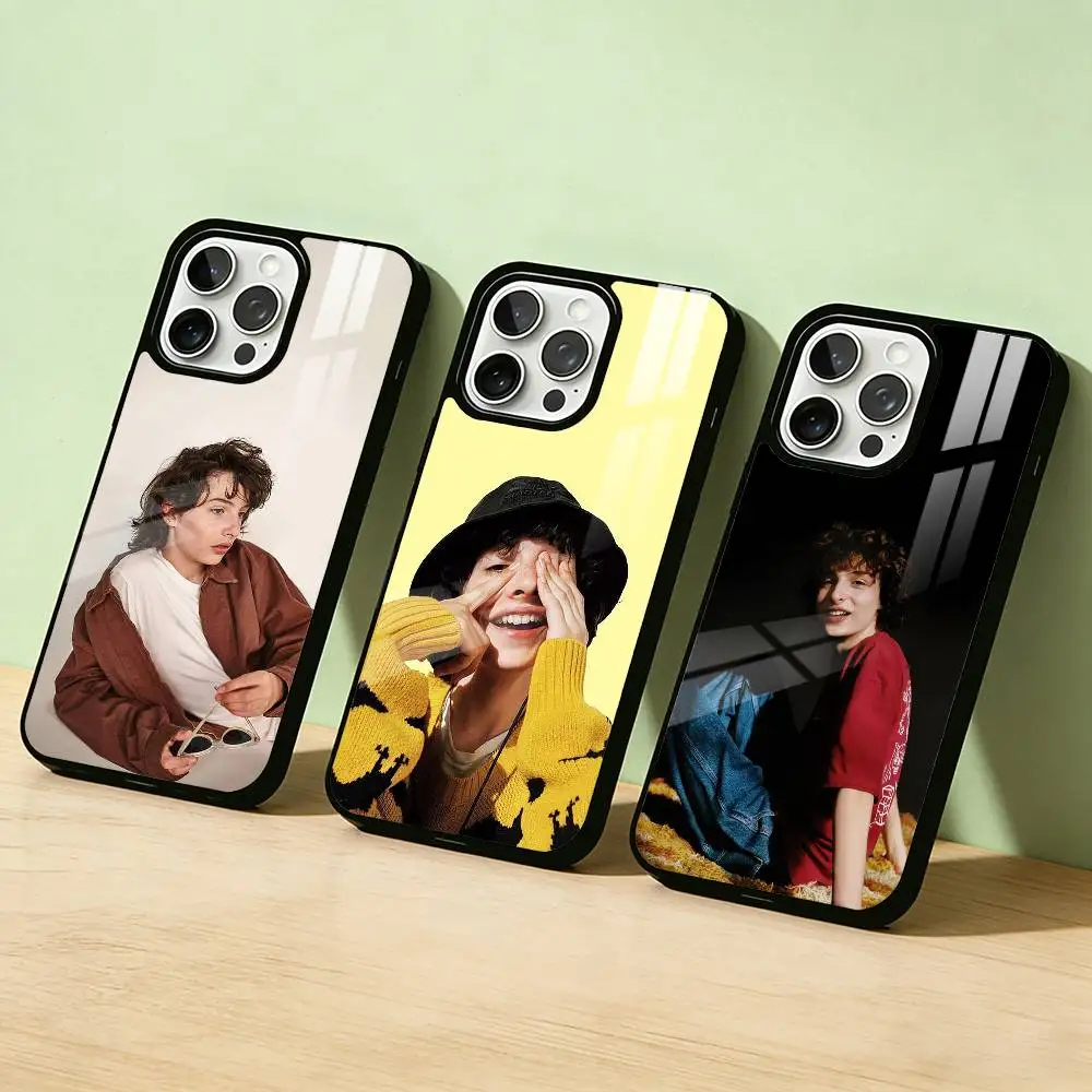 

AAA Finn Wolfhard Stranger Phone Case Color Silver Shell For IPhone 17 16 15 14 13 12 11 Pro Max Plus