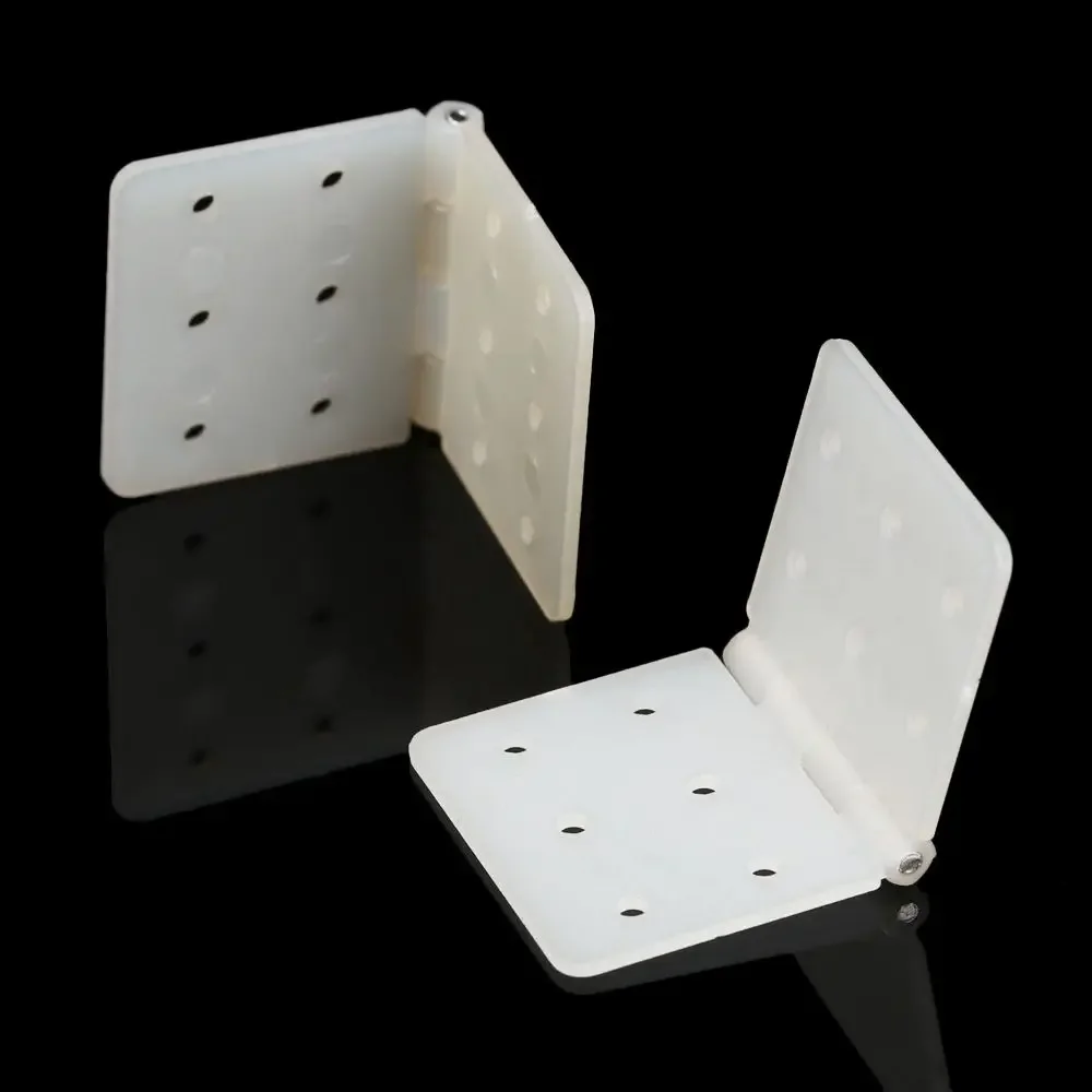 

10pcs White Accessories DIY RC Airplanes Parts Aeromodelling Model Airplane Aileron Connection Nylon & Pinned Hinge