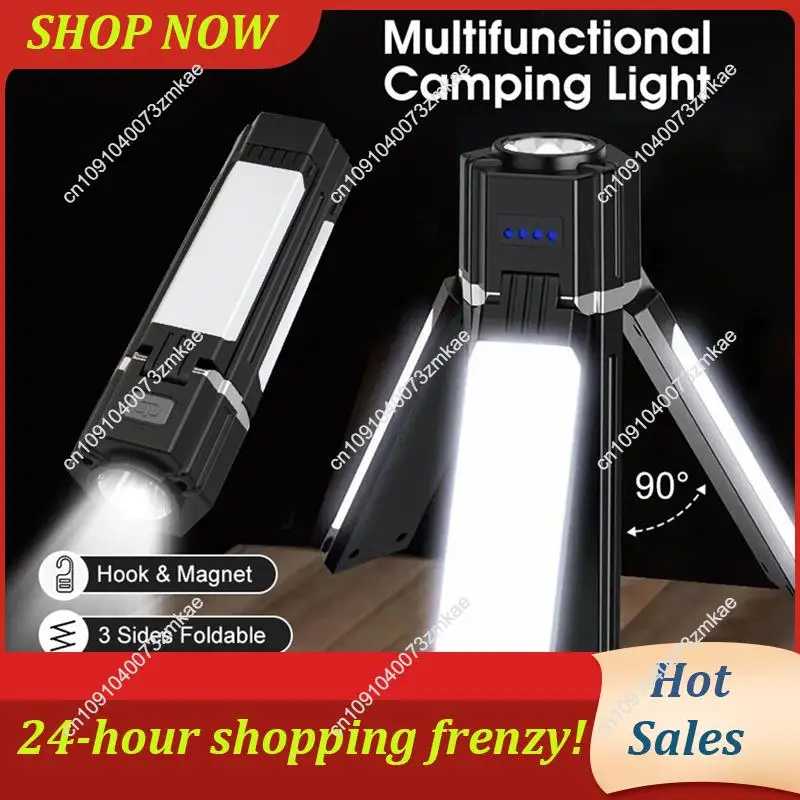 Daily Sale 3000MAH Adjustable Flashlight Camping Light Work Light Portable Repair Light USB Rechargeable Warning Light Work Ligh