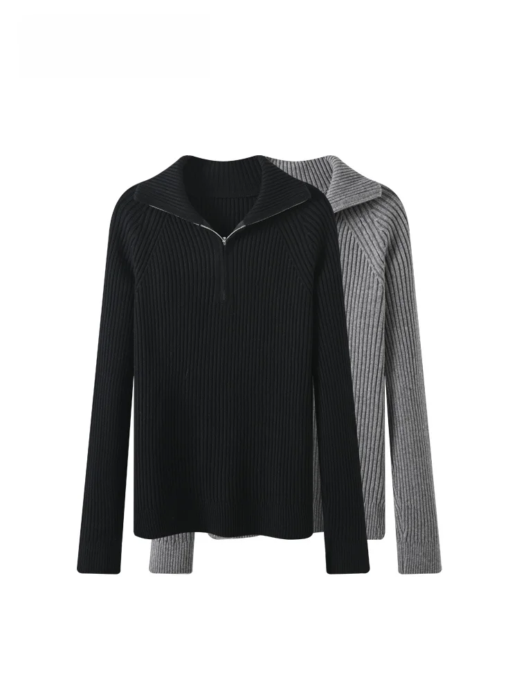 

CaraCLUB трикотаж больших размеров с длинным светом и отложным воротником, женский осенне-зимний новый свитер Sle Lazy Faion для полной сестры