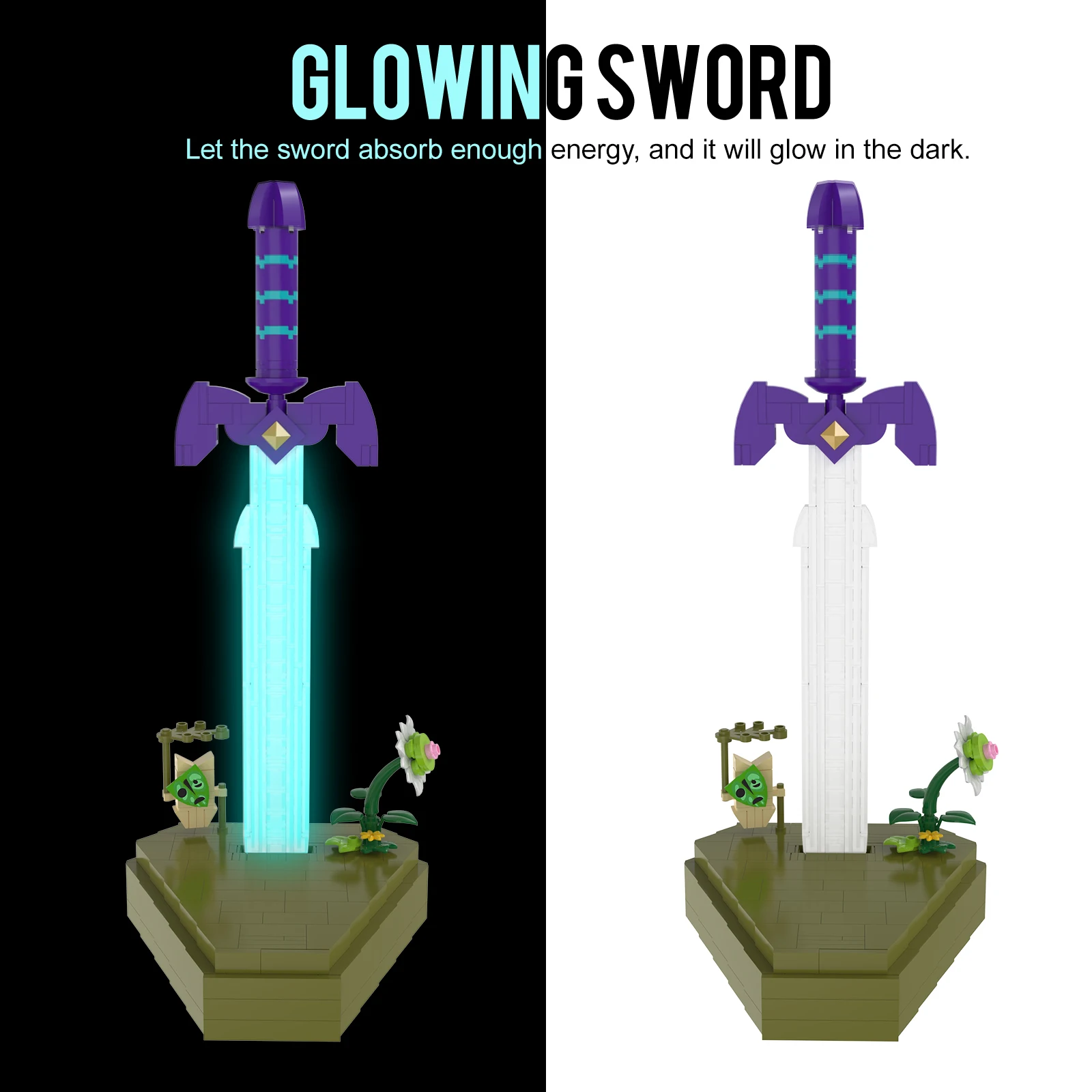 Model Mistrzowskiego Miecza z Dzikim Blaskiem, z Instrukcją na Papierze i Pudełkiem, 327 Elementów, Klocki Konstrukcyjne dla Dzieci