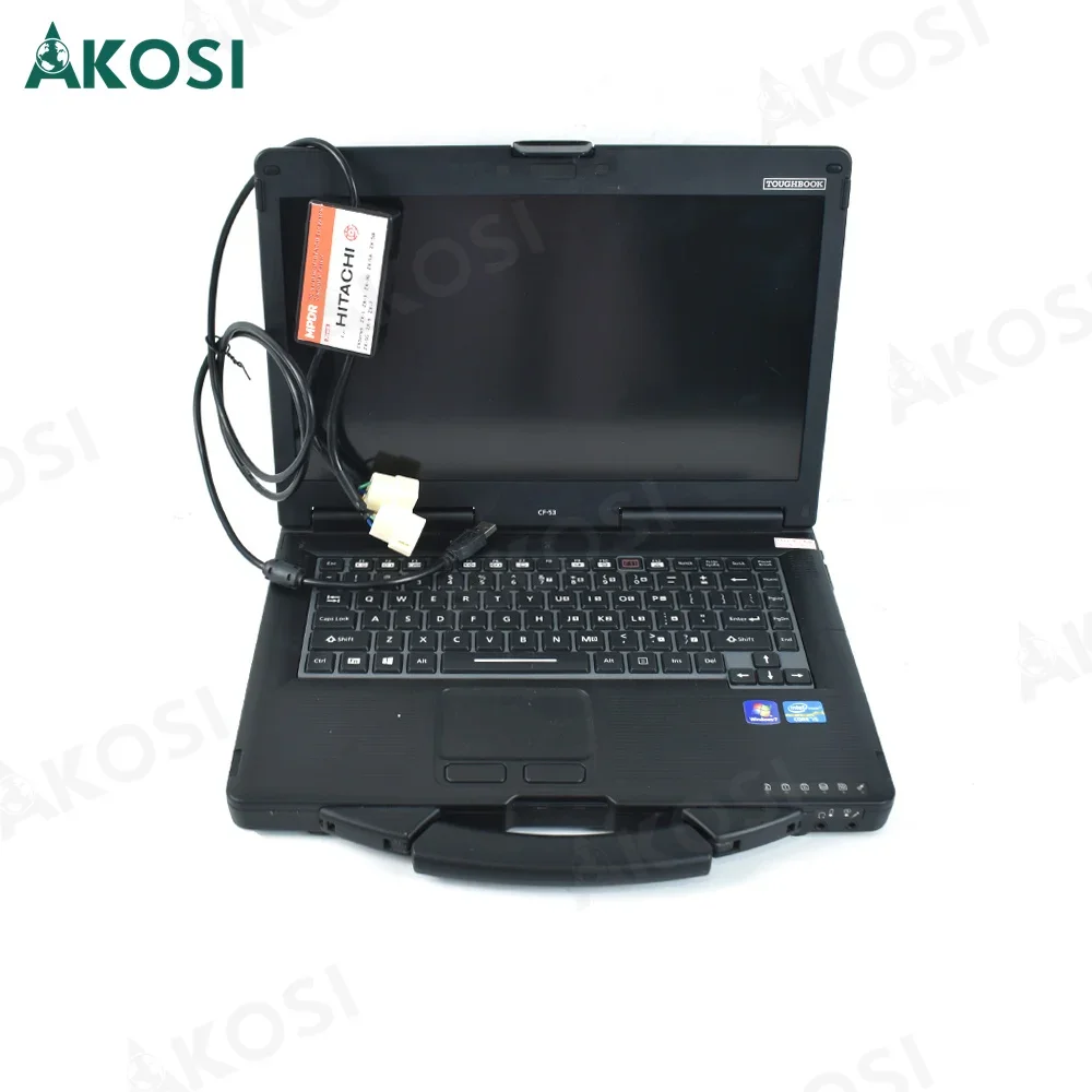 Ready to use CF53 Laptop+Diagnostic kit for Dr zx hitachi connection with excavator excavator hitachi diagnostic tool