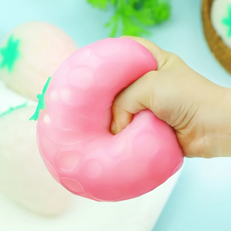 Color-changing Fruit Squishy Huge Giant Strawberry Soft Slow Rising Squishy Toys Pacify Toy Stress Relief Squeeze Toys