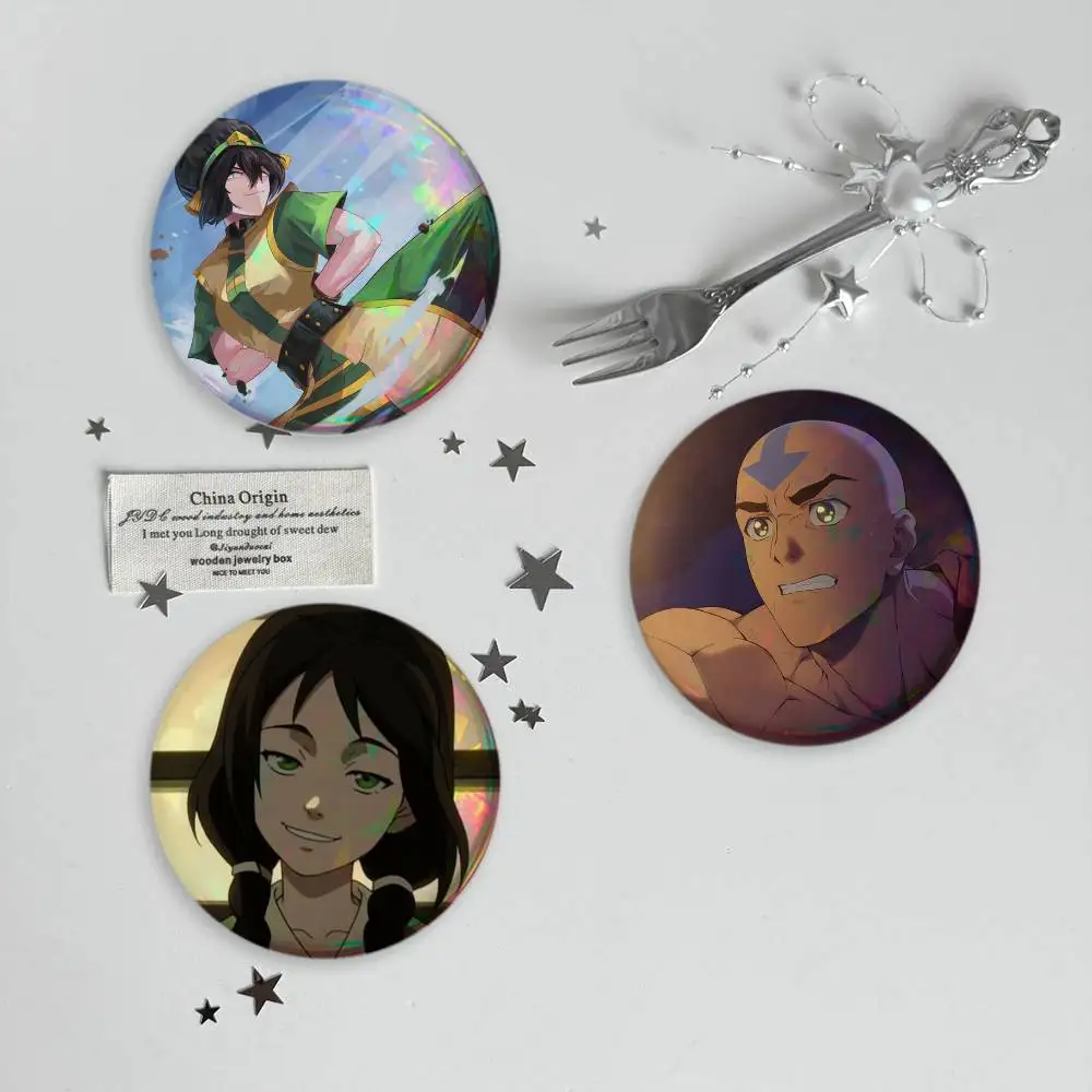 Avatar The Last Airbender Brooches Cartoon Badge Pins Backpack Hat Accessories Friend Gift