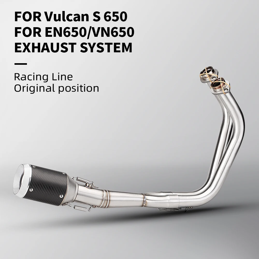 

Слипоны для Vulcan S650 650s VN650 EN650 локоть для пит-байка мотоцикла, модифицированная передняя труба DB Killer 51 мм