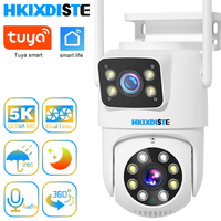5K 10MP PTZ WIFI Camera Dual Lens Dual Screen IP Camera Outdoor 4MP HD Auto Tracking Security Protection CCTV Surveillance TUYA