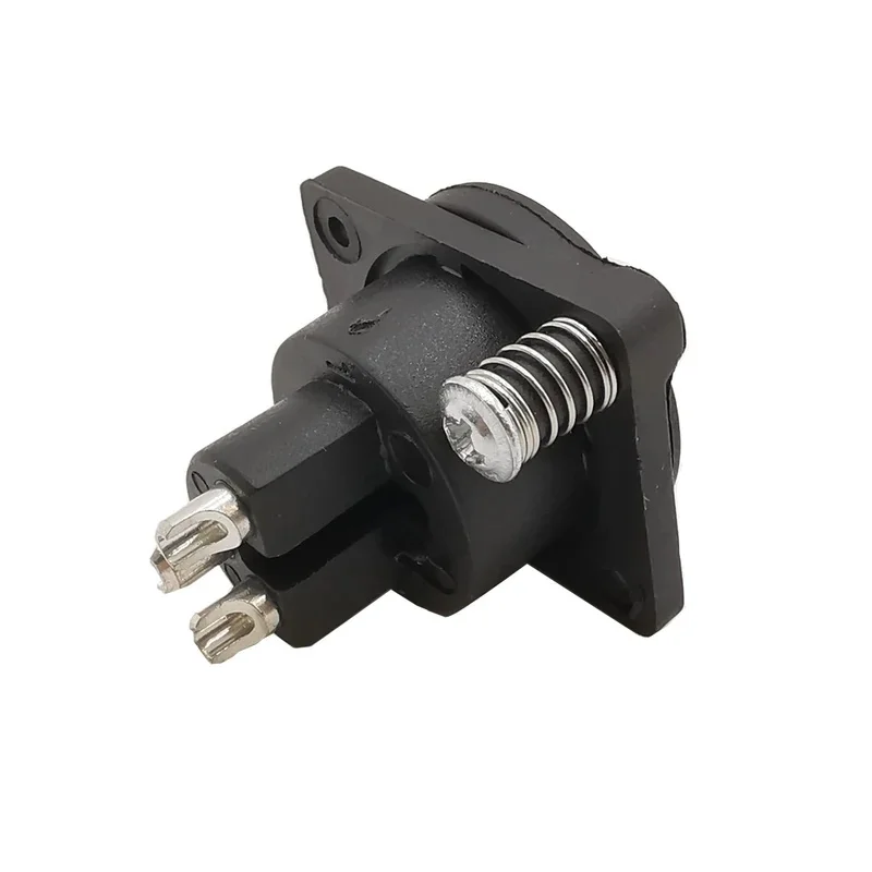 2Pcs 3 Pin XLR Female Chassis Panel Audio Plug Socket with Waterproof Cover for Video Microphone Connector
