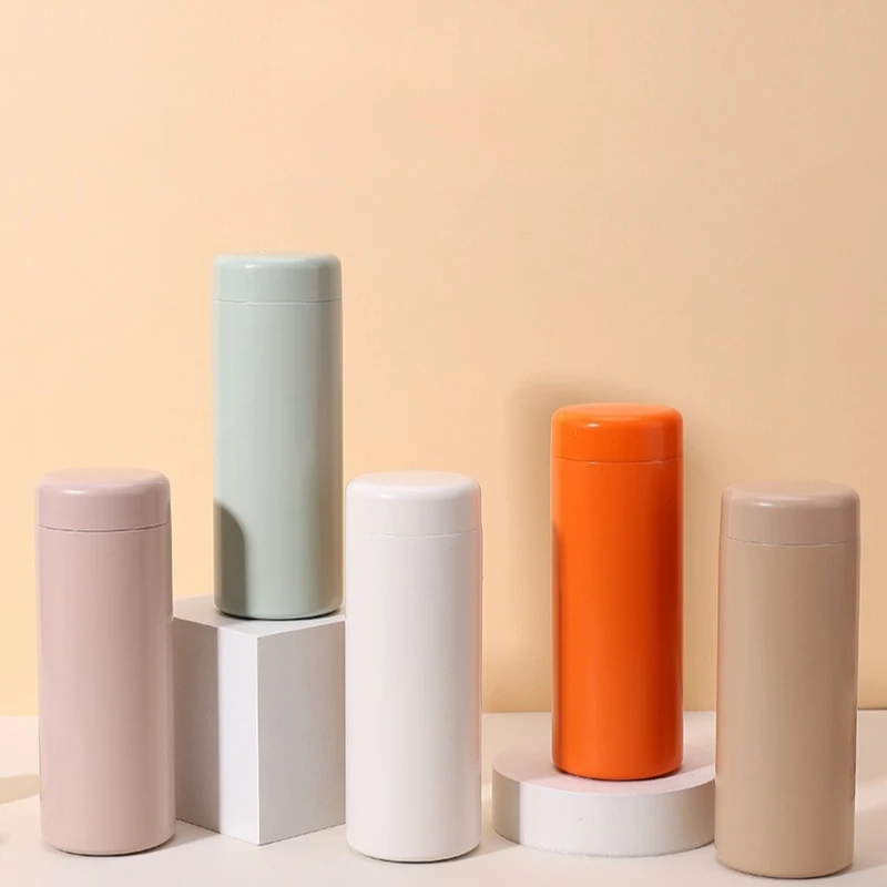 350ml New Pocket Cup Mini Insulated Bottle Business Straight Cup Portable Large Capacity Macaron Color