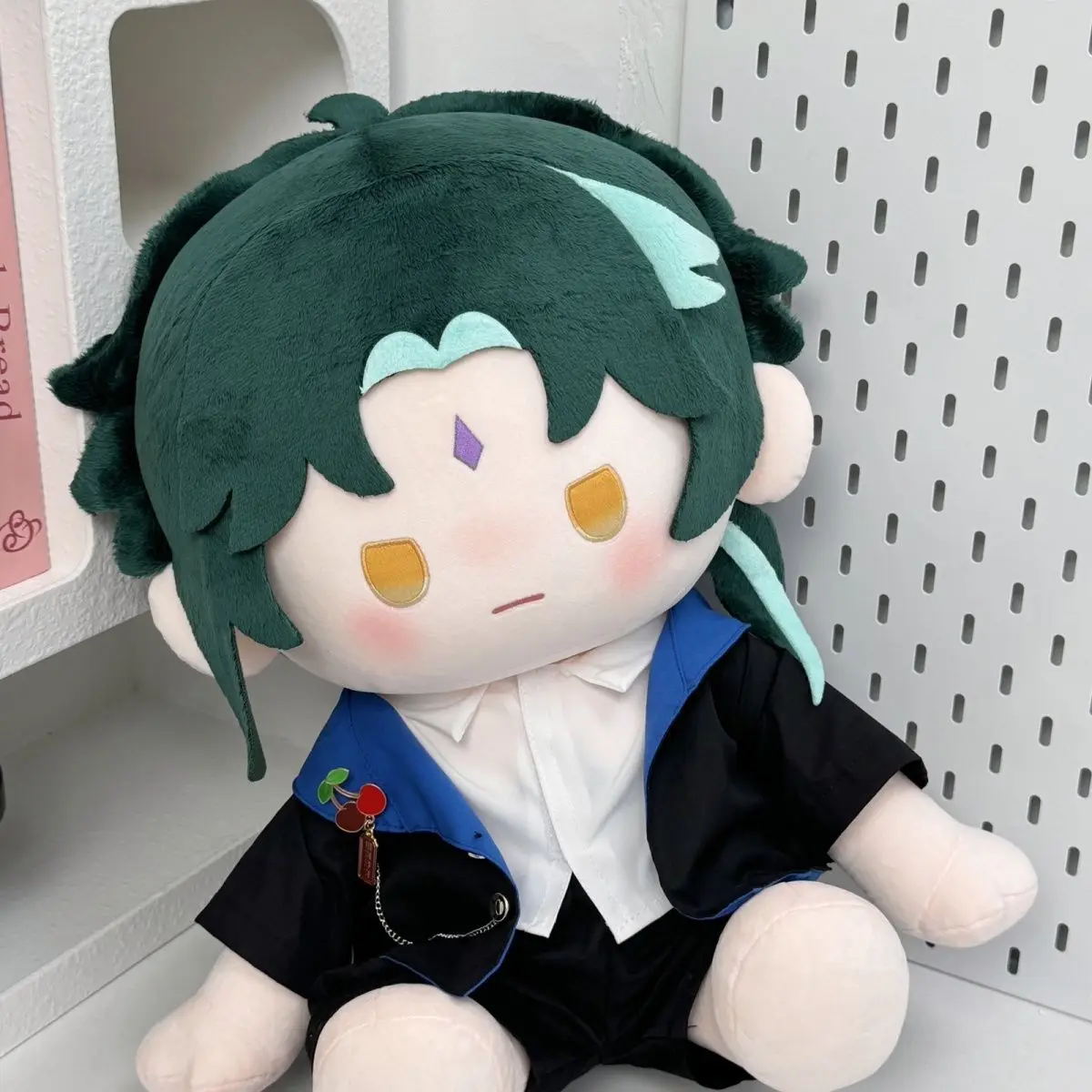 

Genshin Impact Xiao 40CM Sitting Posture Plush Doll Cartoon Cotton Stuffed Toys Plushie Gift Mascot Ornament