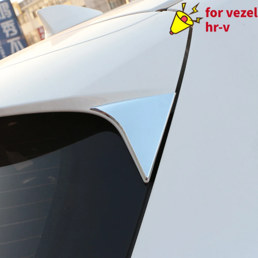 ABS Chrome Car Side Rear Window Spoiler Cover Trim Fit for Honda Vezel Hrv Hr-v 2015 - 2022 Accessories Molding Garnish Surround