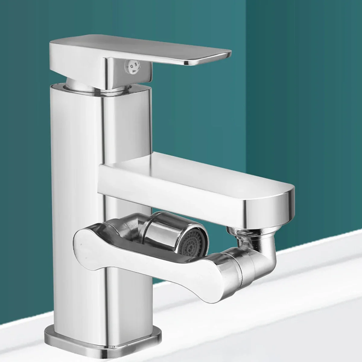 1080 ° Rotating Faucet Extender Accessory Faucet Sprayer Head Swivel for Bathroom Sink Universal Bathroom Tap Extend Adapter