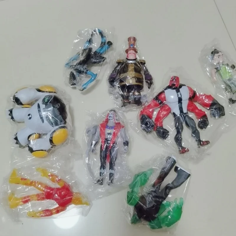 9 Pcs/set Ben 10 3-12 Ben Tennyson Figure Ben Four Arms Grey Matter Heatblast Model Ornaments Anime Figures Dolls Holiday Gifts