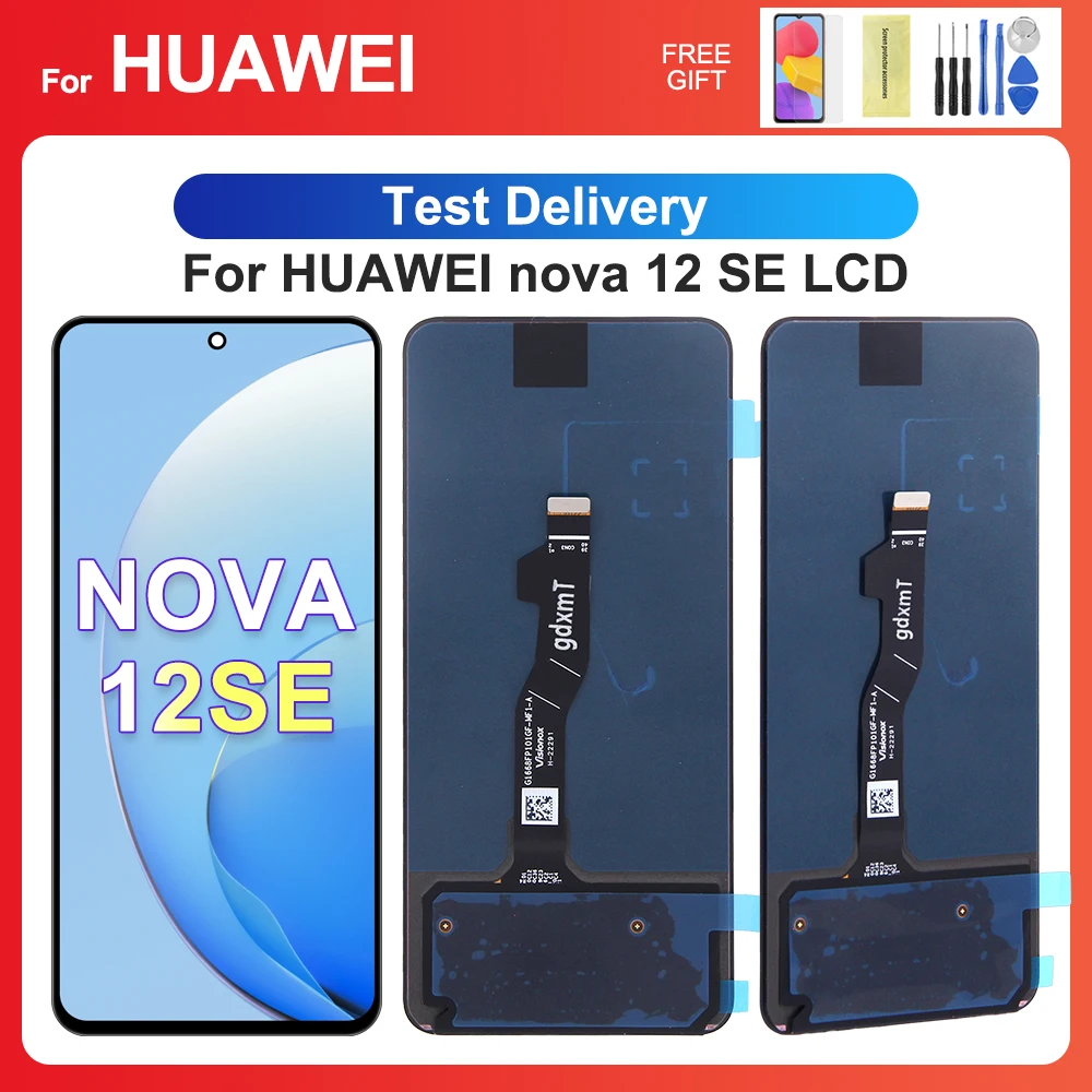 

Для HUAWEI Nova 12 SE 6,67 ''для nova 12 SE BNE-LX1 ЖК-дисплей, сменный преобразователь сенсорного экрана в сборе