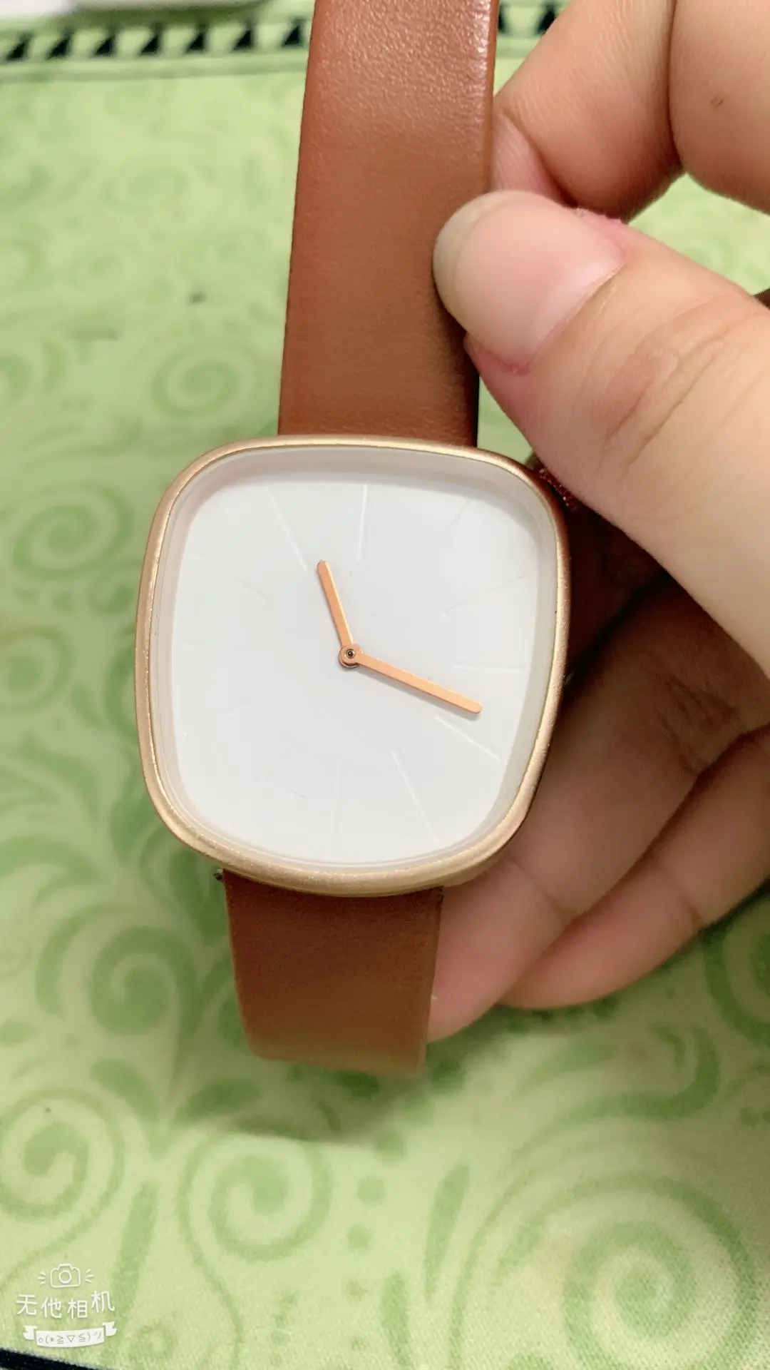 Reloj de cuarzo con correa de cuero para mujer, cronógrafo informal de alta calidad, con esfera Irregular de lujo, Estilo vintage, resistente al agua