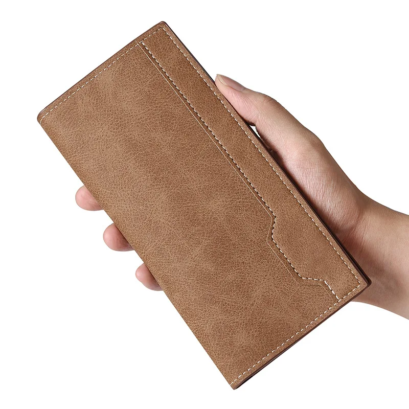 

Men's PU Zipper Handbag Large Capacity Long Wallet Clutch Bag Phone Bag Multi Card Card Holder Coin Purse Wallet