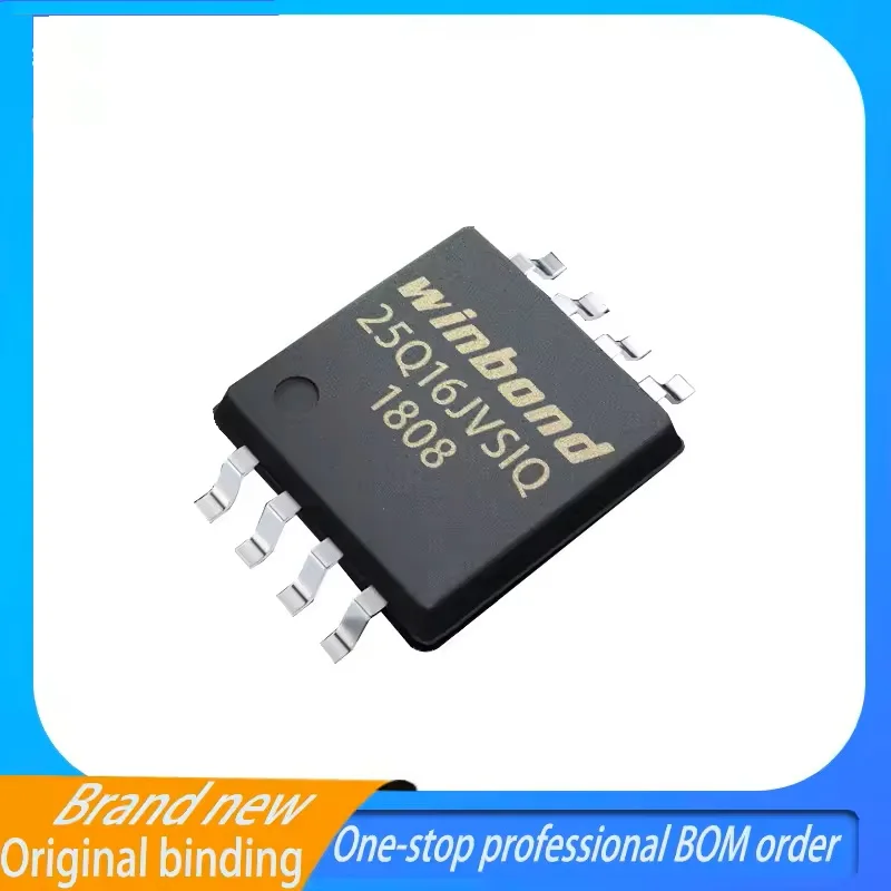 10pcs W25Q16JVSSIQ SPI Serial Flash Memory IC Chip 16Mbit 133MHz Dual/Quad 2.7V~3.6V SOIC-8 25Q16JVSIQ