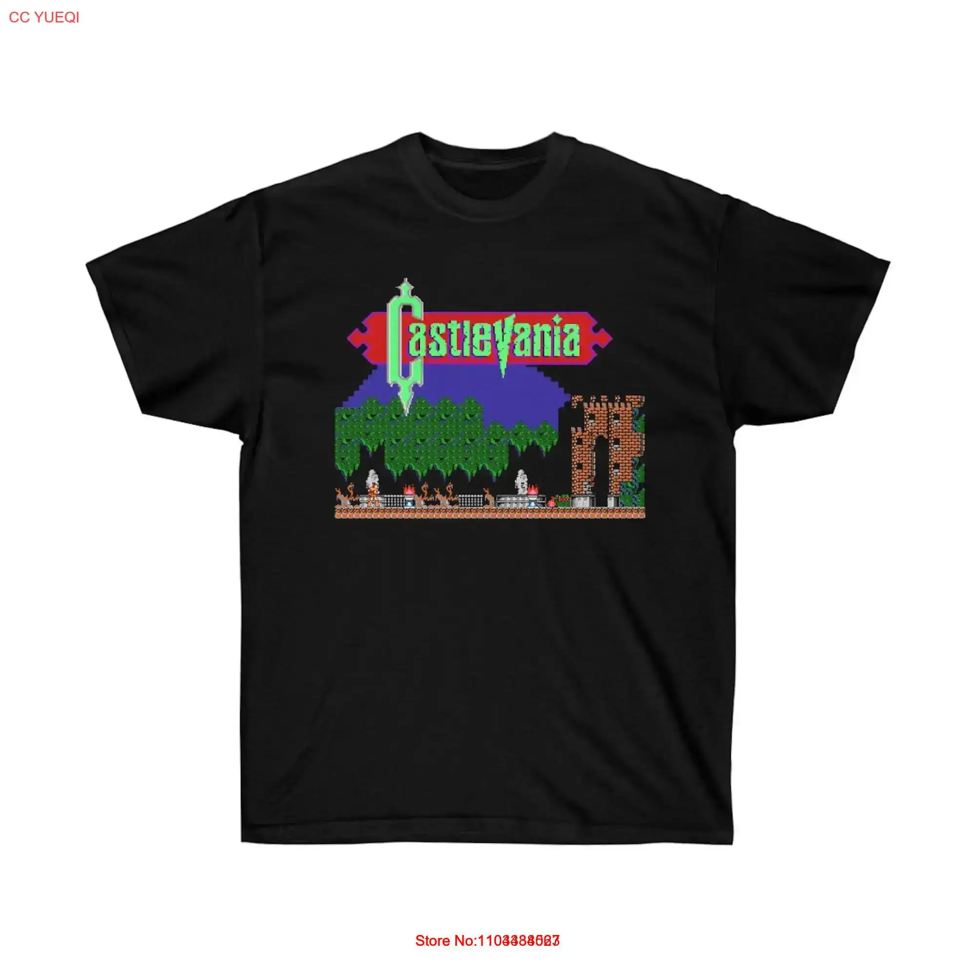 Castlevania stage 1 Logo NES Famicom game 8 bit screen T Shirt Arcade classic vintage retro design all sizes