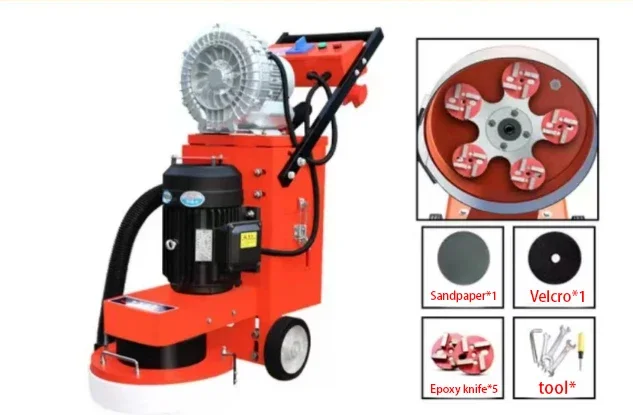 High Quality Floor Grinding Polishing Machine Compact Concrete Dry Floor Grinder Building Construction Equipment