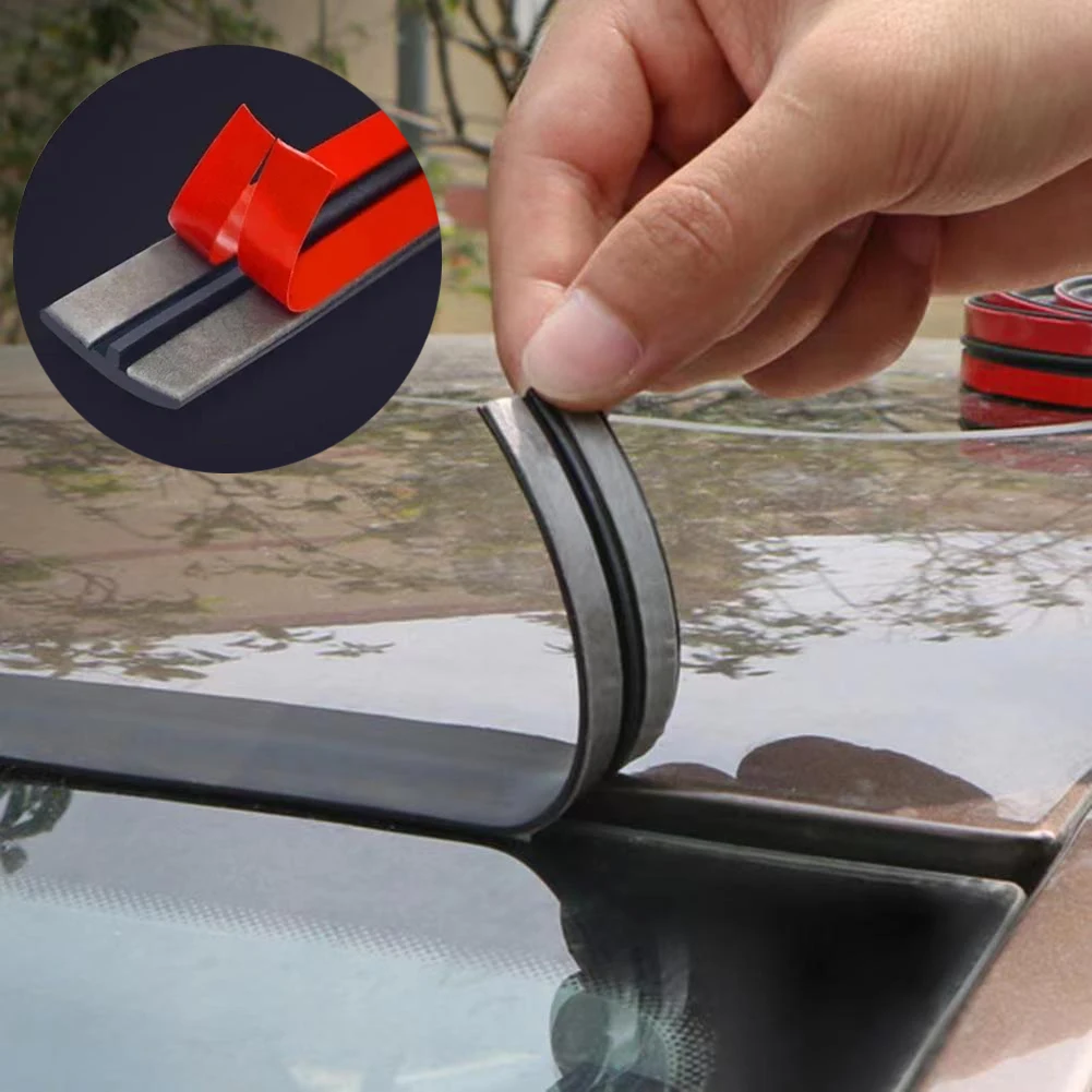 NEW Car Seals Edge Sealing Strips Rubber Auto Roof Windshield Car Sealant Protector Strip Window Seals Noise Soundproof