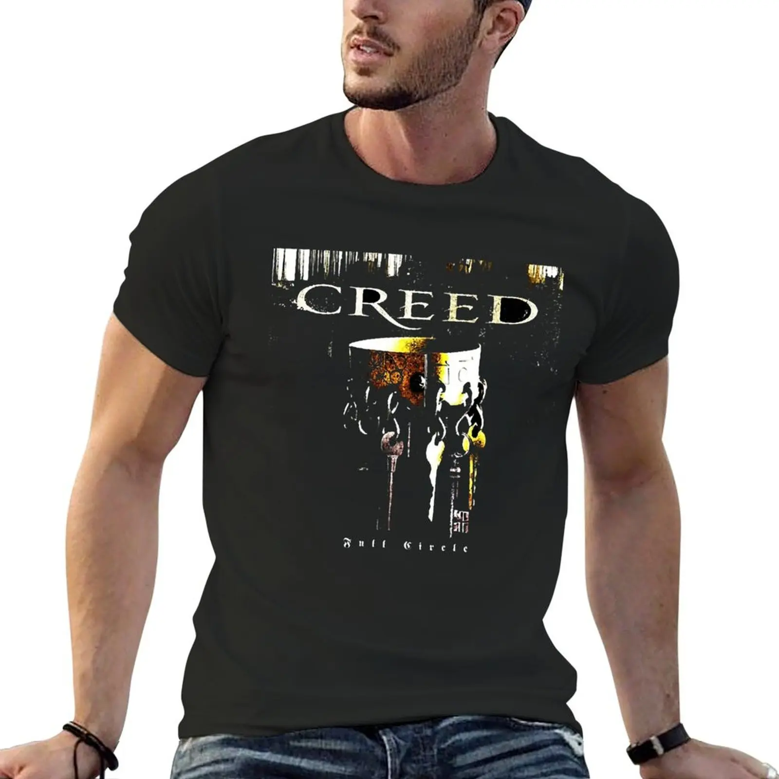 

Creed Full Graphic For Fans T-Shirt oversized graphic tee sports fans vintage graphic tee mens champion t shirts