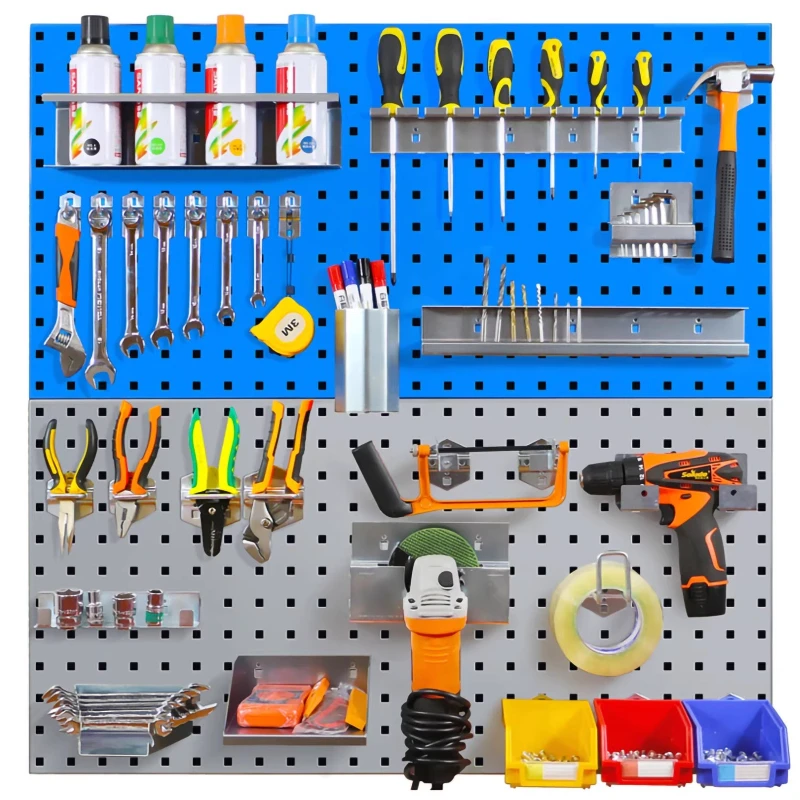 

Hole plate Baking storage Metal rack Hook fishing rod Hardware tool display stand