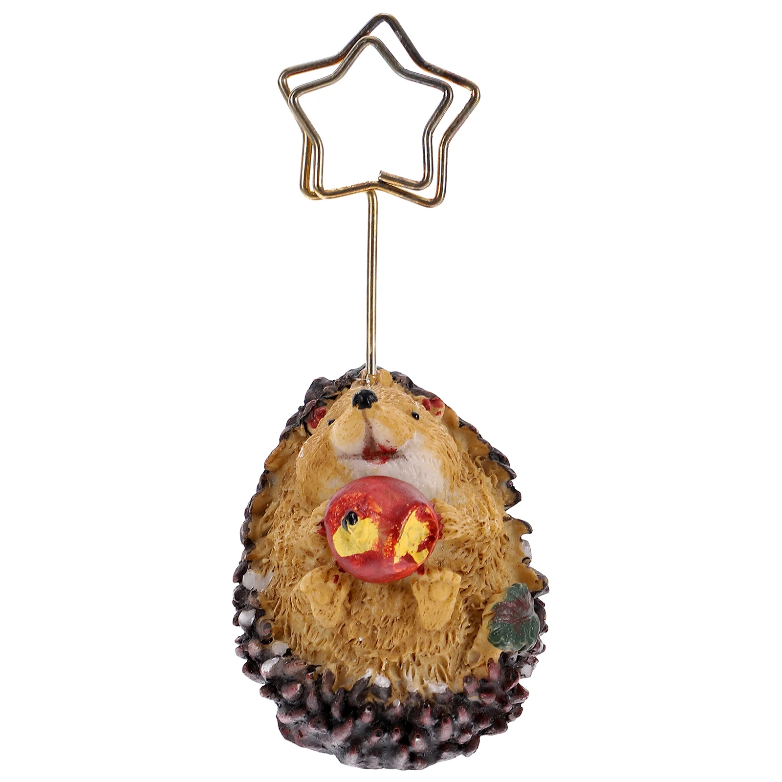 Little Hedgehog Note Holder Animal Stand Place Card Clip Table Number Stands Menu Photo Holders for Tables Sign Metal