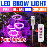 LED Grow Light Full Spectrum Phytolamp Indoor Plant Lamp Hydroponics Flower Seeds Cultivation Growing Light With Timing Function
