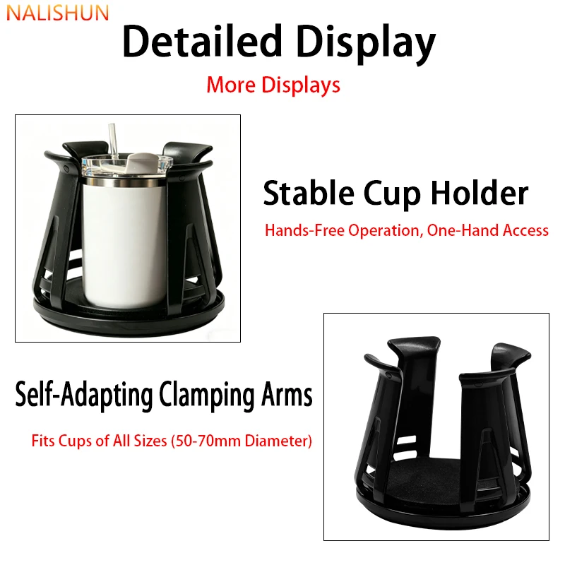 2027 Car Cup Holder with Ashtray Aromatherapy Purifier EVA for Coffee Beverage Milk Tea Ice Cup Organizer Car Cup Holder