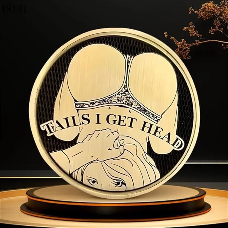 Interesting Front And Back Coins Interesting Head And Tail Coins Product Size: 4*4*0.3cm[Q]Q@