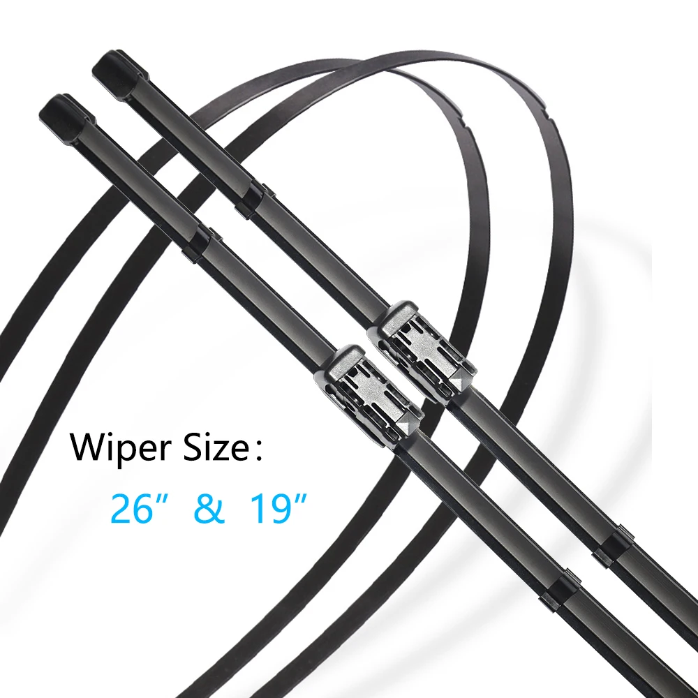 For BMW 2 Series Gran Tourer F46 216i 2014~2020 Front Rear Wiper Blades Set Brushes Car Windows Windshield Windscreen Cleaning