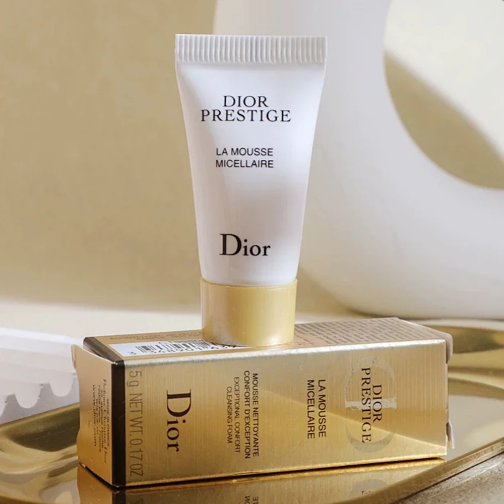 Dior Prestige La Mousse Micellaire Cleansing Foam 5g Mini Travel Size Micellar Face Cleanser Revitalizing Rose De Granville Gent
