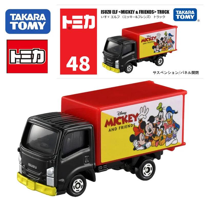 

TAKARA TOMY Tomica ISUZU ELF Микки друзья грузовик мини модель автомобиля литой под давлением модель автомобиля из сплава детская игрушка подарок