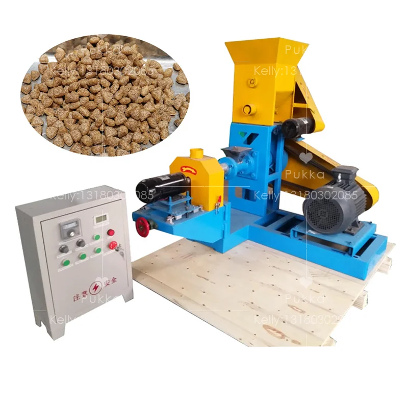 Small Pet Food Extruder Machines With Low price Fish Catfish Dog Cat Food Making Machine For Animal Feed Pellet