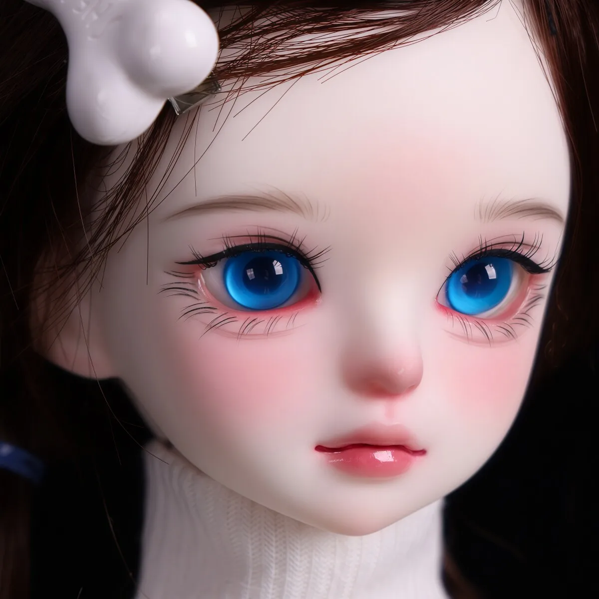 BJD Eyeballs 14mm Eye Beads Lake Blue Quarter Baby Eyeballs Glass Eye Blue 03