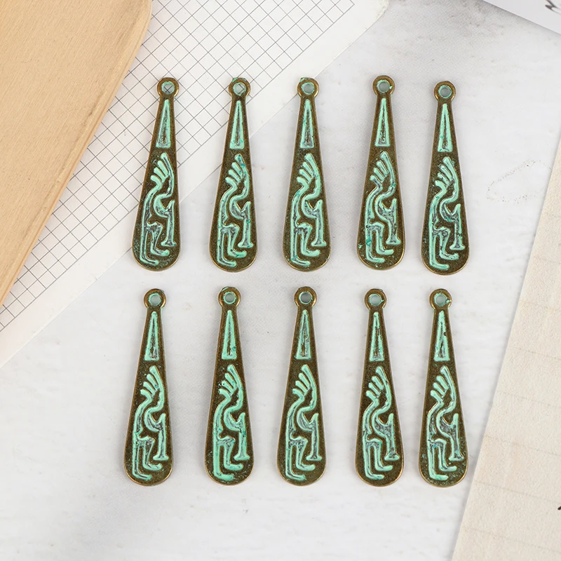 10Pcs Various Retro Totem Style Metal Button Pendants For Clothing Coats Uniforms Jacket Decor Hanging DIY Making Accessories