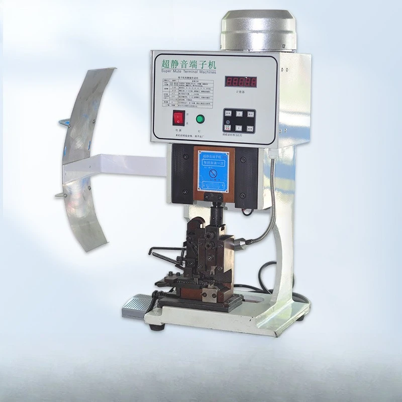 

Ultra-quiet terminal machine, terminal crimping machine, semi-automatic terminal crimping machine