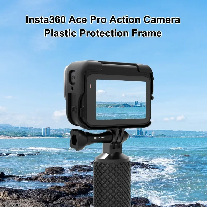 

For Insta360 Ace Pro sports camera protective frame expansion adapter with cold shoe port accessories