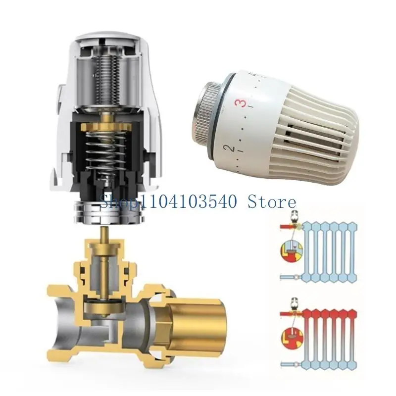 02DC 2pcs/set Programmable Thermostat Wireless Heating Control Durable for Radiators