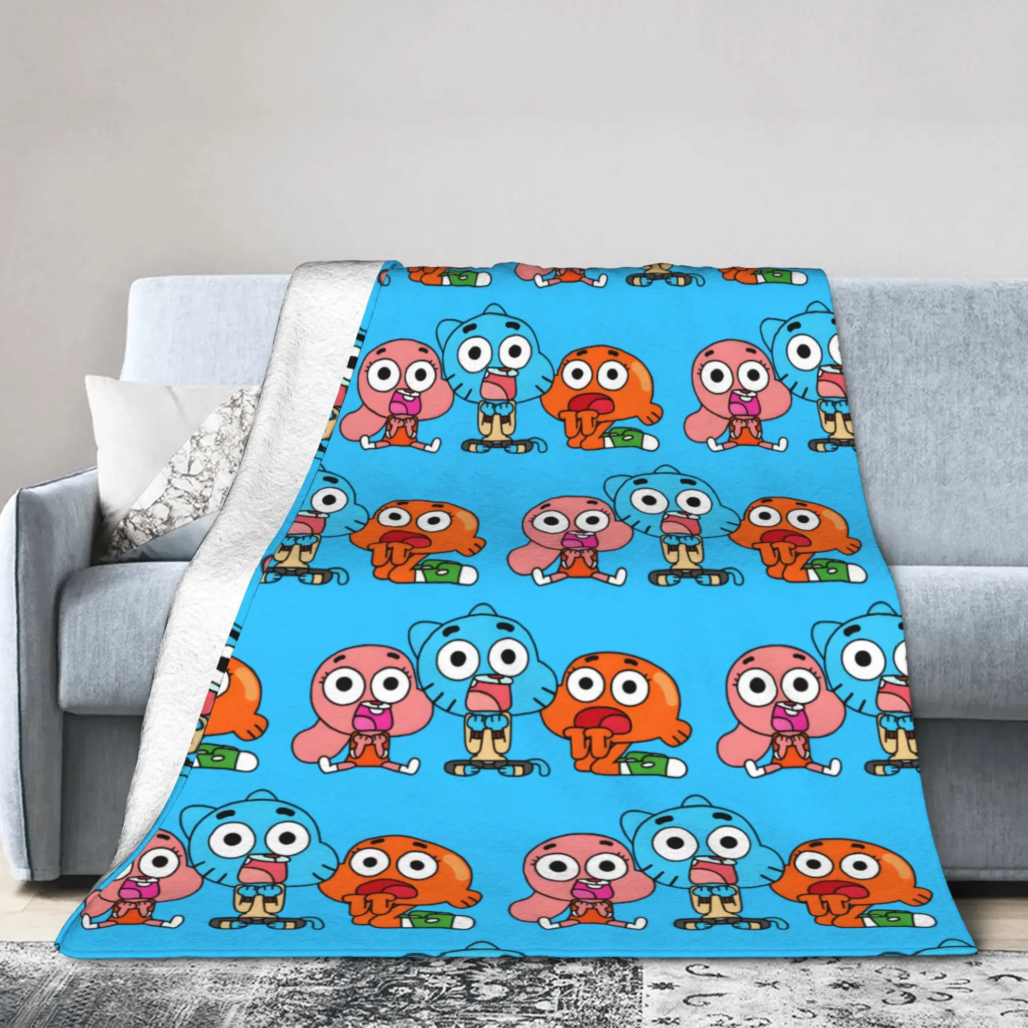 Gumballs Darwin Anais  Fleece Throw Blanket  Blankets for Sofa Travel Lightweight Bedspread,