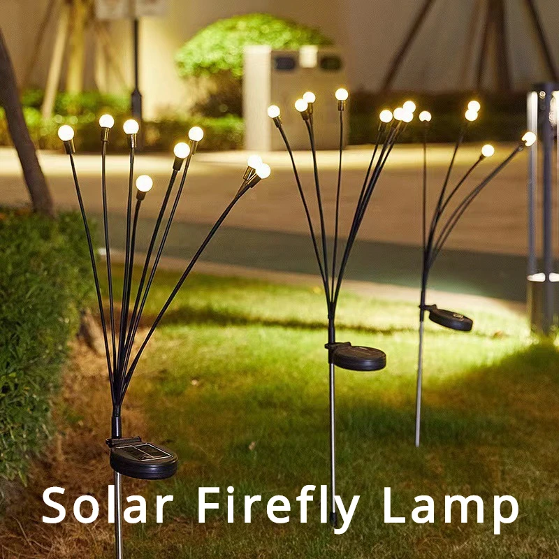 

5/10PCSSolar Firefly Light Outdoor Solar Lighting 10LED Waterproof Garden Decoration Landscape Solar Light for Outdoor Gardening