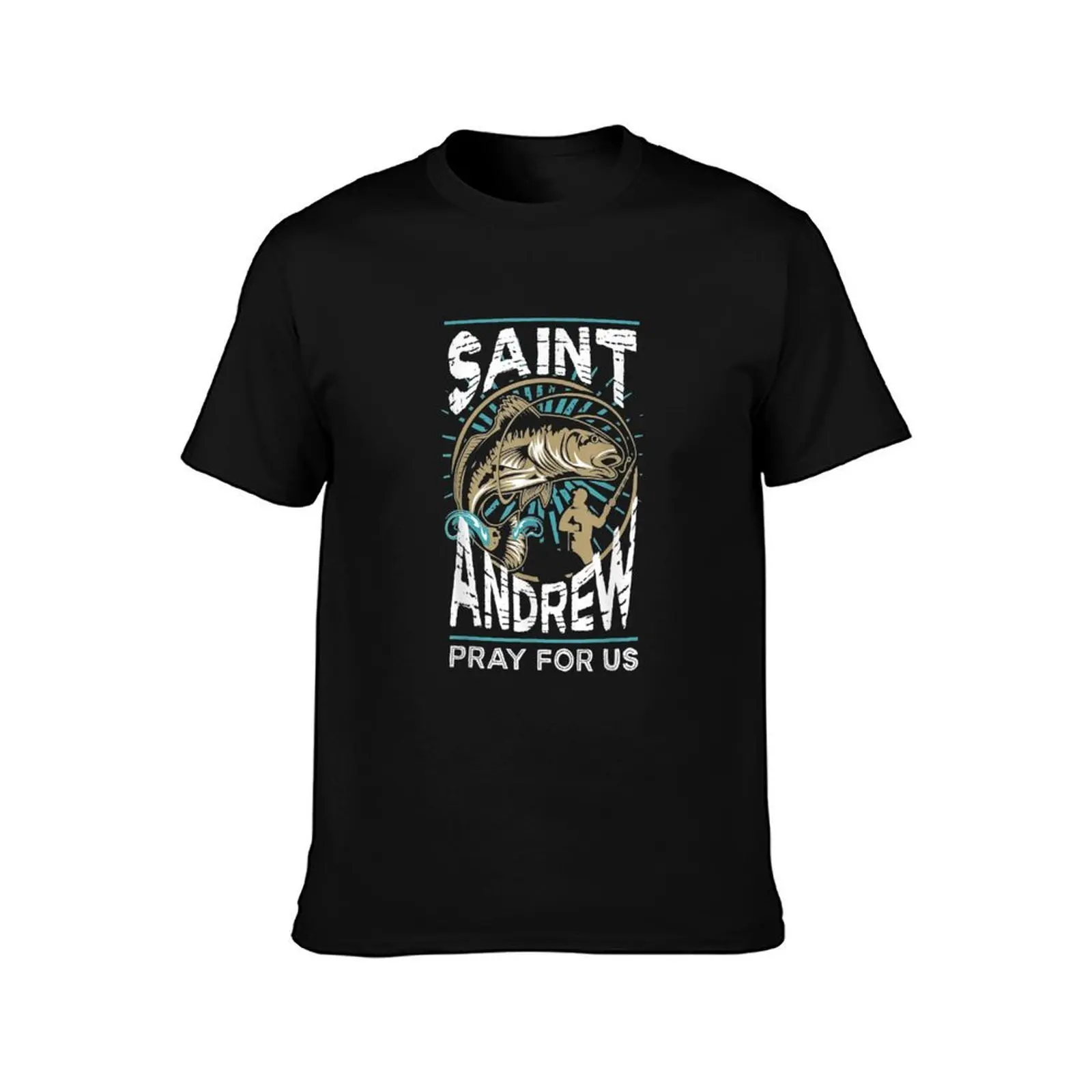St Andrew Patron Saint Of Fisherman Fishing Catholic Saint Men T Shirt anime t shirts for man