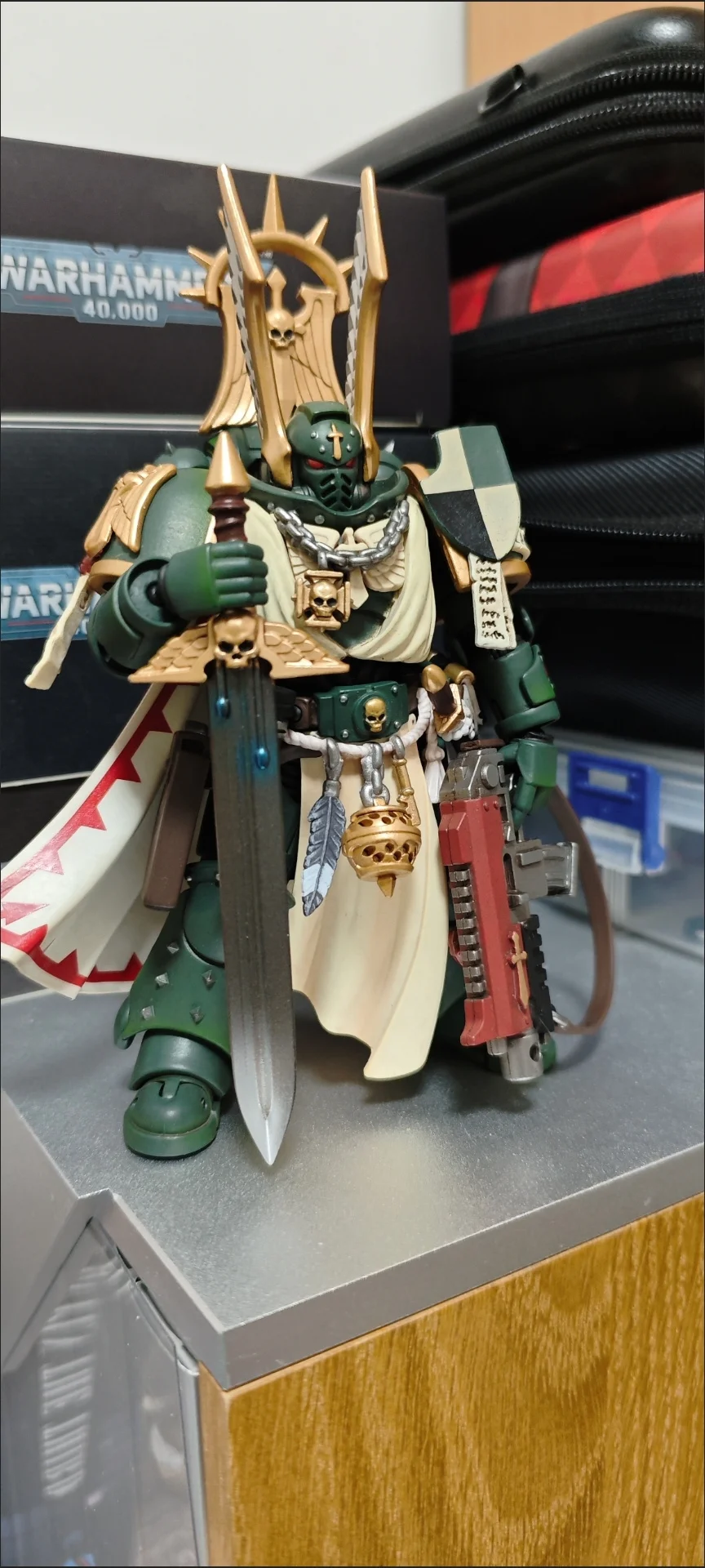 

JOYTOY Warhammer 40k Фигурки Dark Angels Master Lazarus 1/18 Аниме Фигурка Модель Игрушки Коллекция Кукол Подарок В наличии
