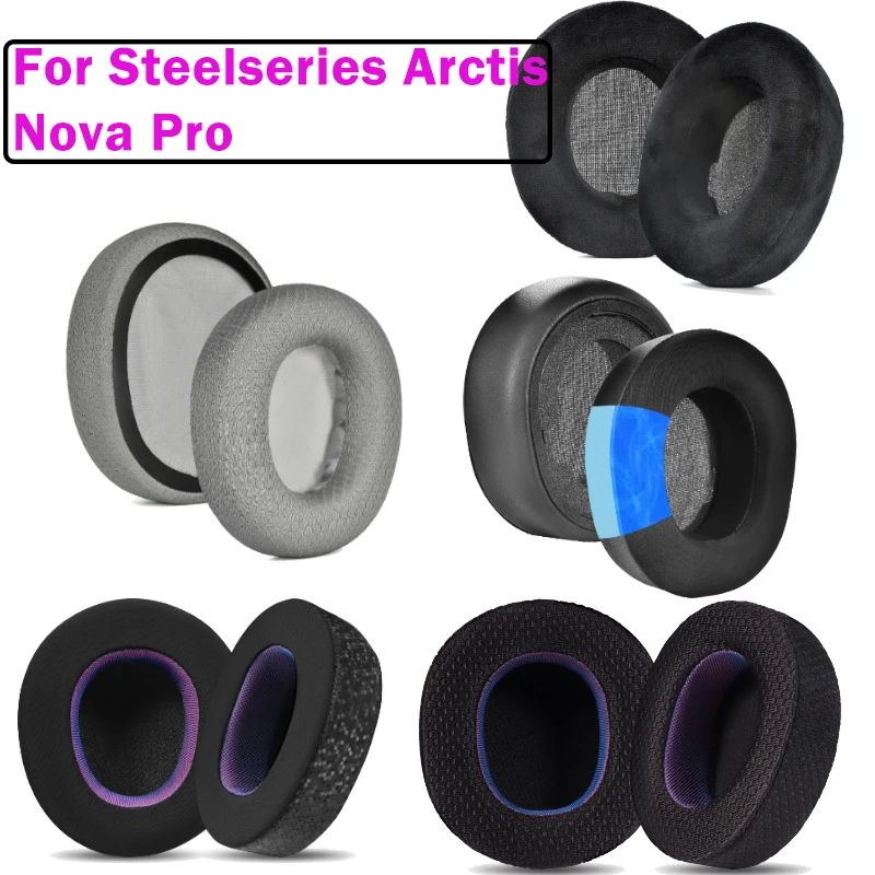 

1 Pair Replacement Ear Cushions for Arctis NovaPro Bluetooth-compatible Edition Wireless Earphone Soft &Durability Earpads