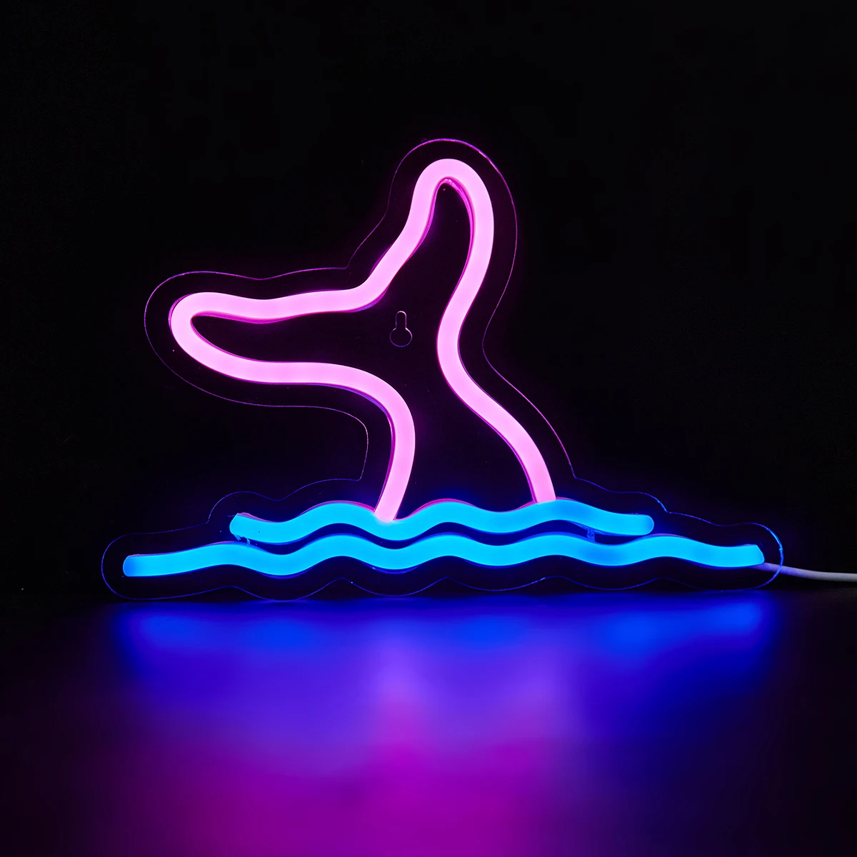 인어 LED 네온 사인, USB 전원 네온 사인, 야간 조명, 3D 벽 아트 및 게임 룸, 침실 거실 장식 램프 표지판, Chi-buy