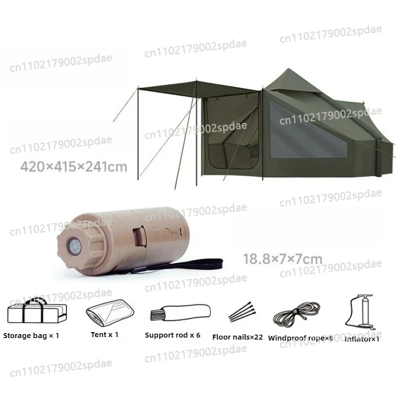 Oxford Cloth Fully Automatic Inflatable Tent Ventilated Sun Protection Rainproof Outdoor Camping Overnight Inflatable Tent