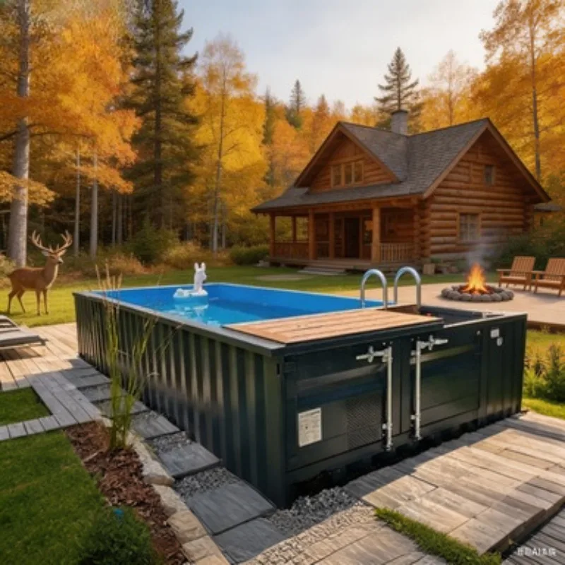 Hot Sale 20ft 40ft Prefabricated Shipping Container Swimming Pools Outdoor