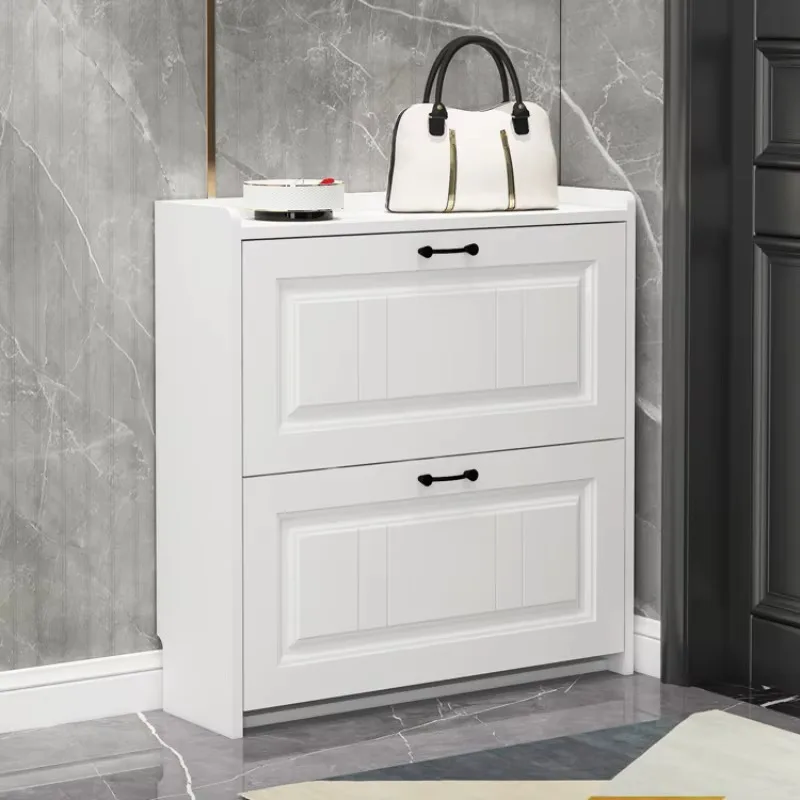 Nordic montado sapato rack armário gaveta branca entrada sala de estar sapato armário ultra fino madeira scarpiera móveis para casa