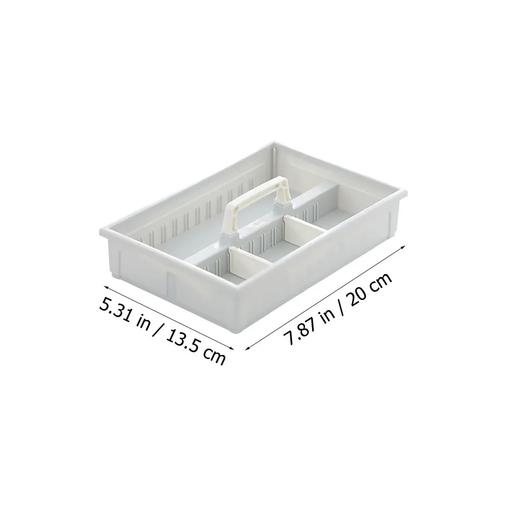 Foldable Desktop Storage Box With Handle Stackable Design For Office Bedroom Desk Organizer Multi-Compartment Case Pens Rulers