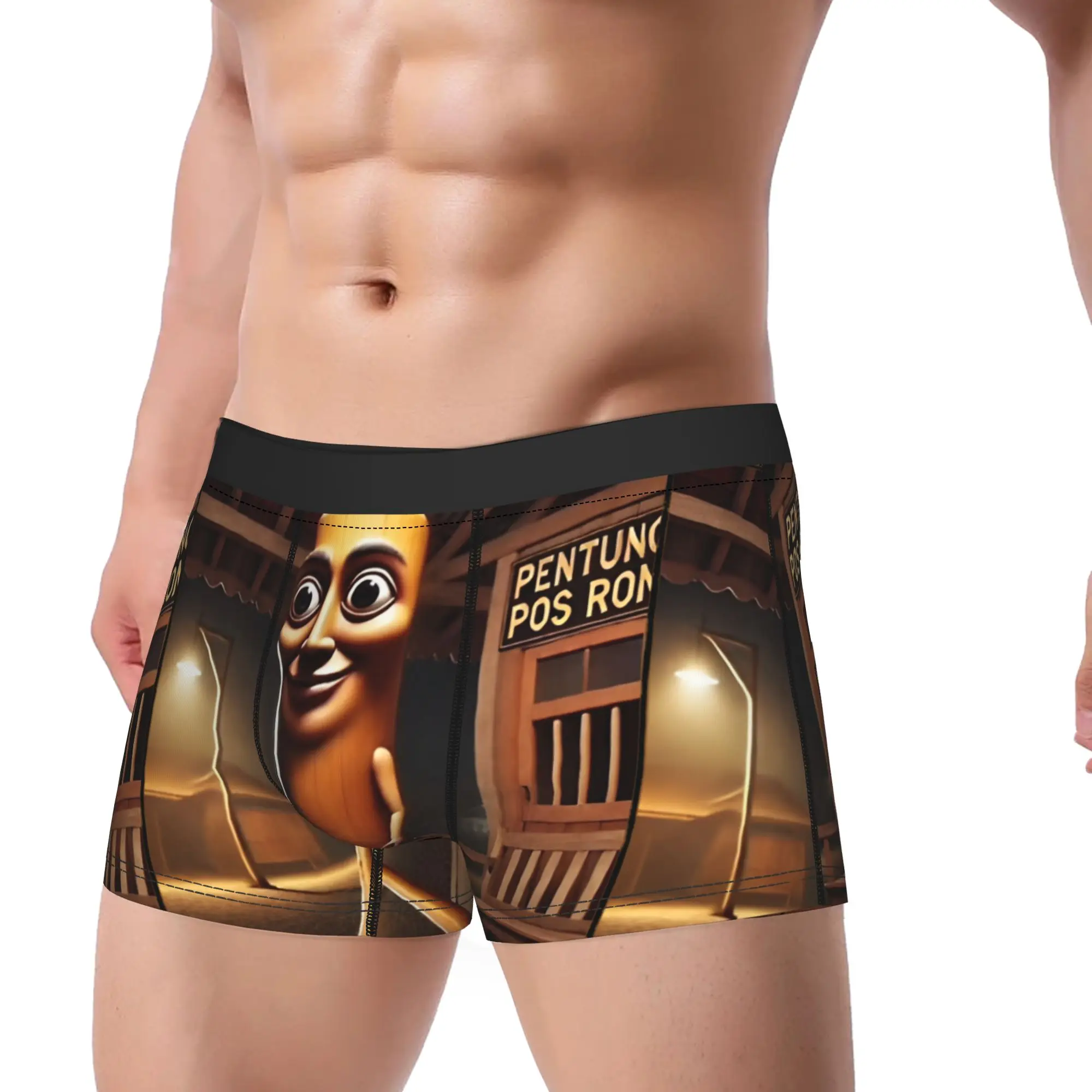 Tung Tung Tung Sahur Boxer Brief  Underwear Hot Sale Male Breathable Boxershorts Custom Large Size Underpants