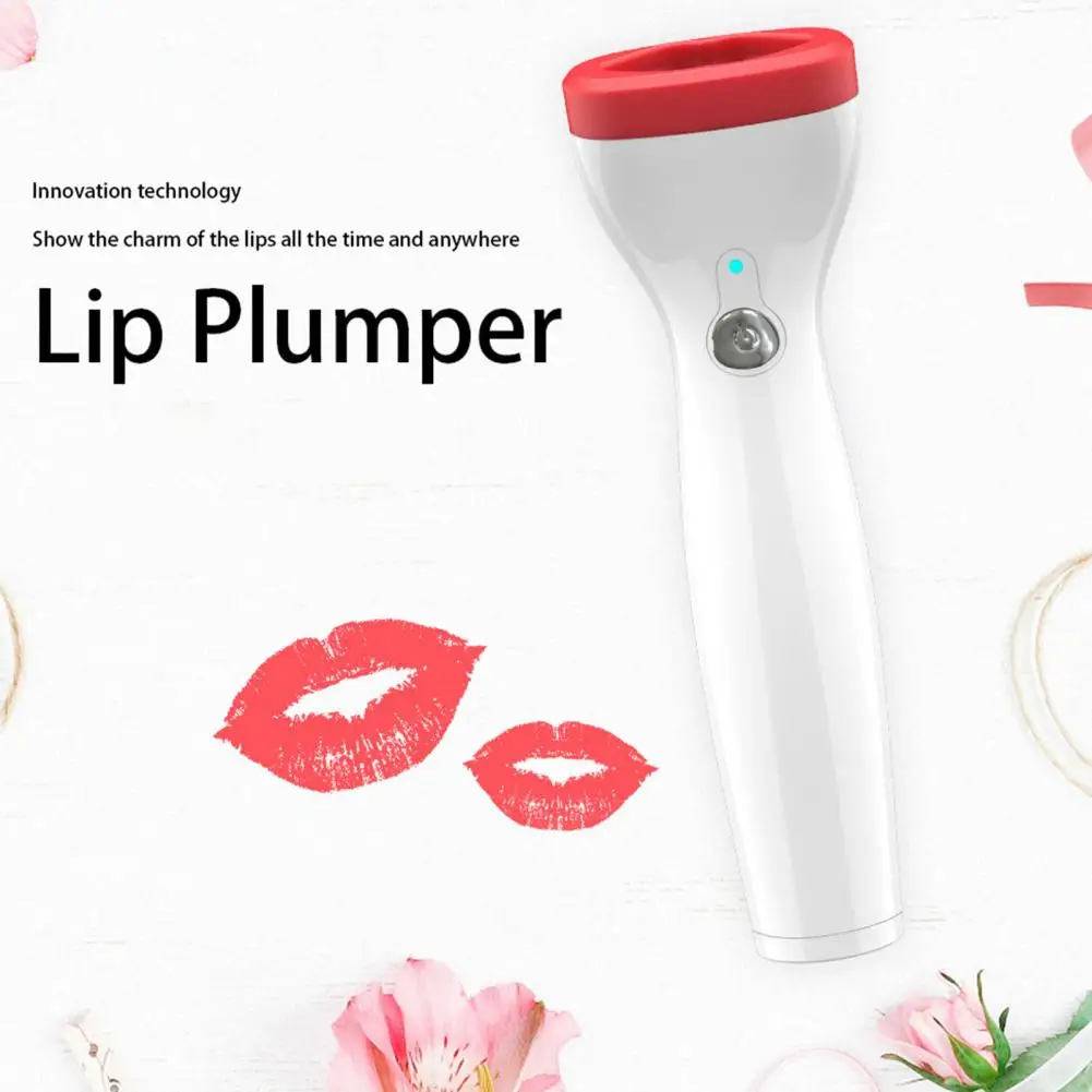 Silicone Lip Plumper Device Automatic Lip Plumper Electric Plumping Device Beauty Tool Fuller Bigger Thicker Lips for Women